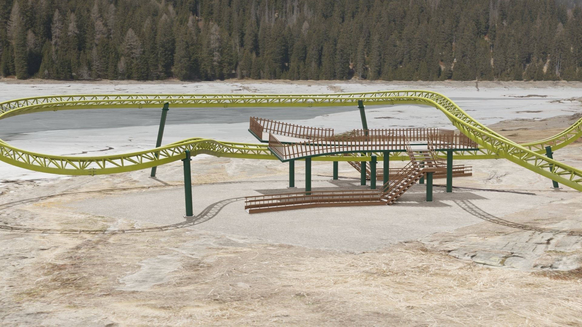 Rollercoaster  3D model_25