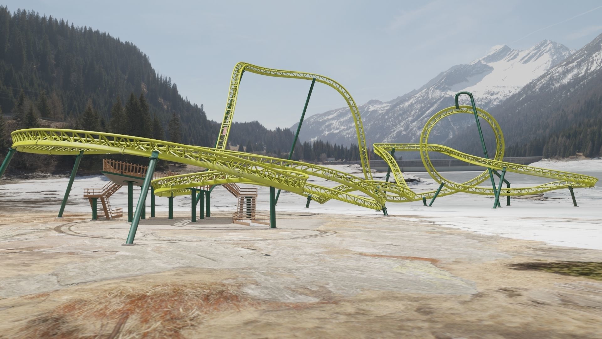 Rollercoaster  3D model_26