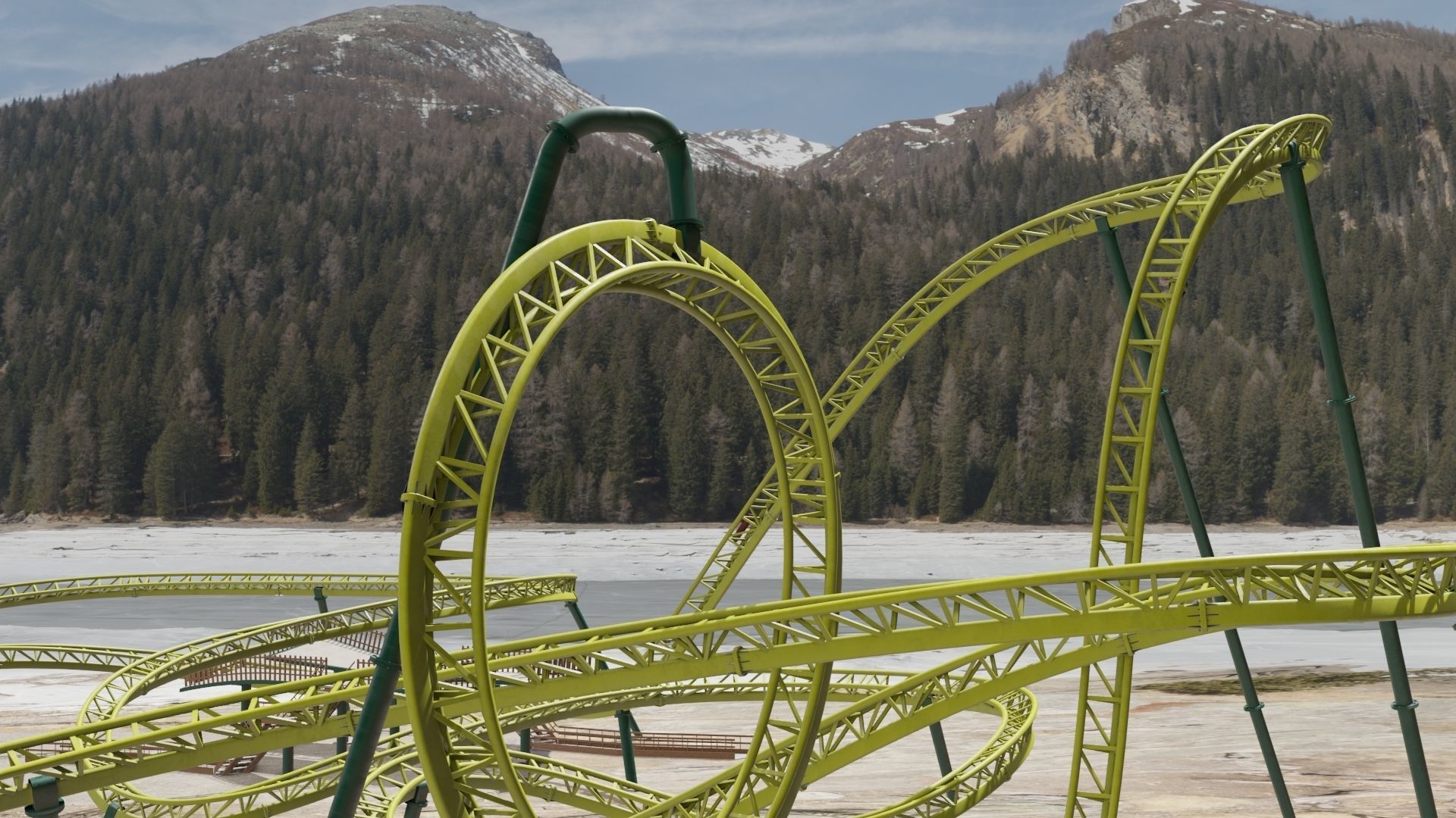 Rollercoaster  3D model_9