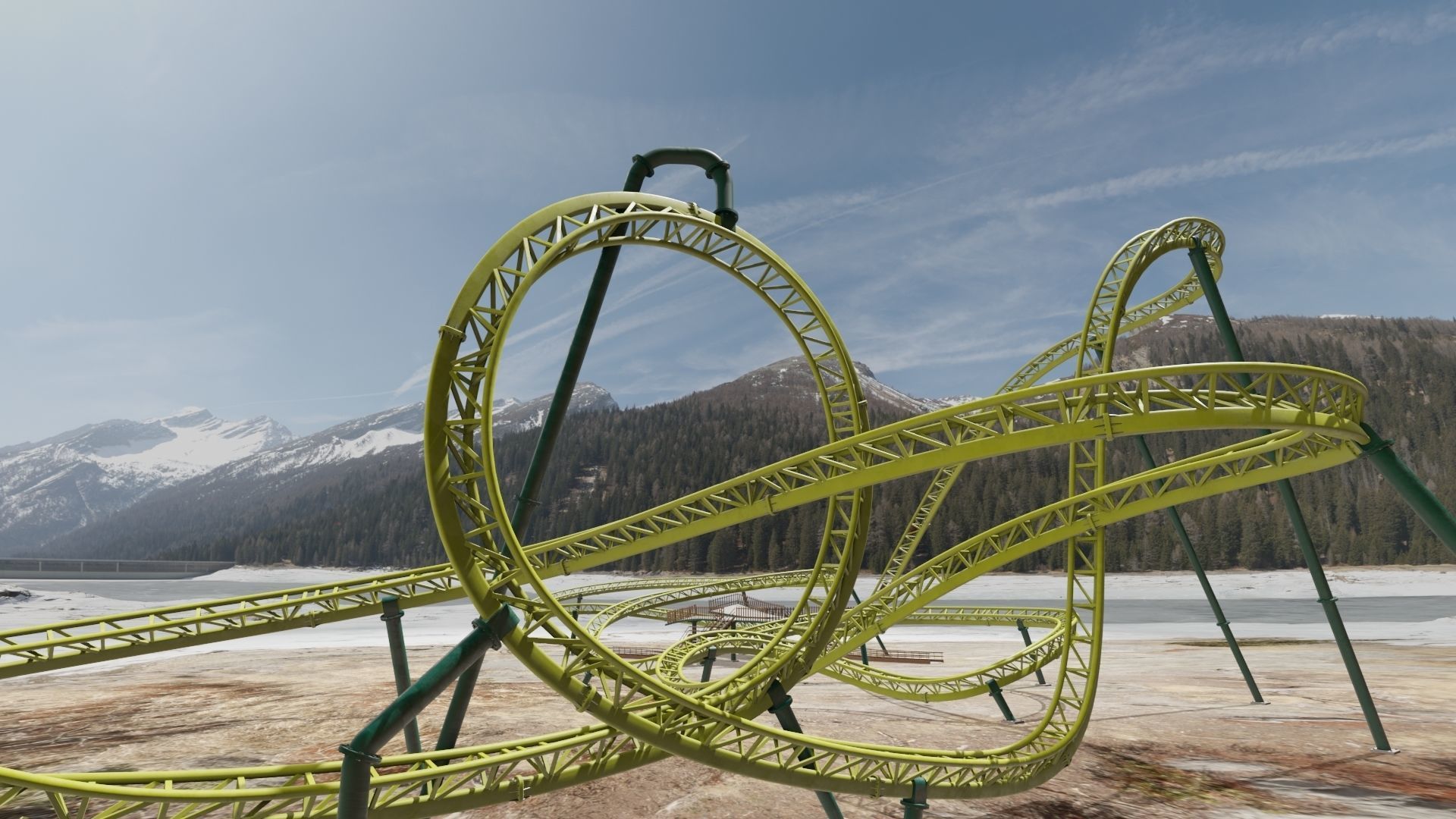 Rollercoaster  3D model_10