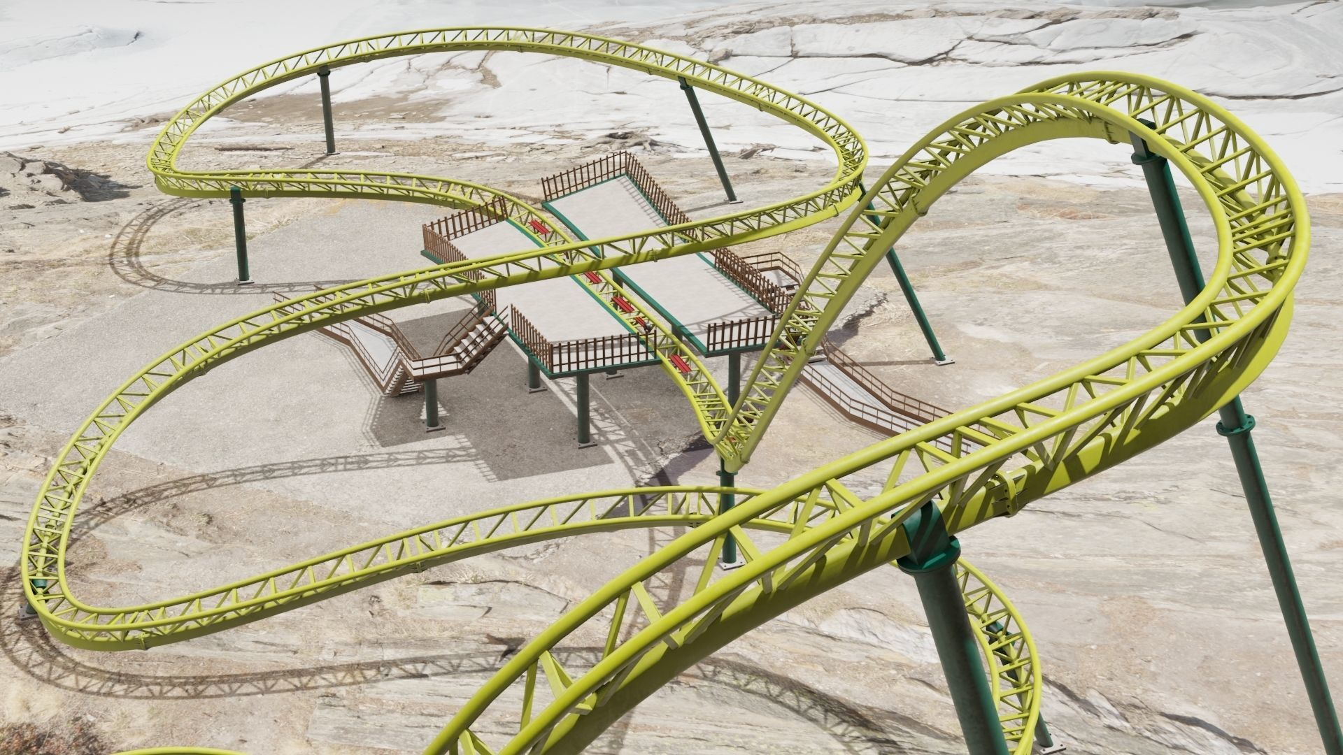 Rollercoaster  3D model_23