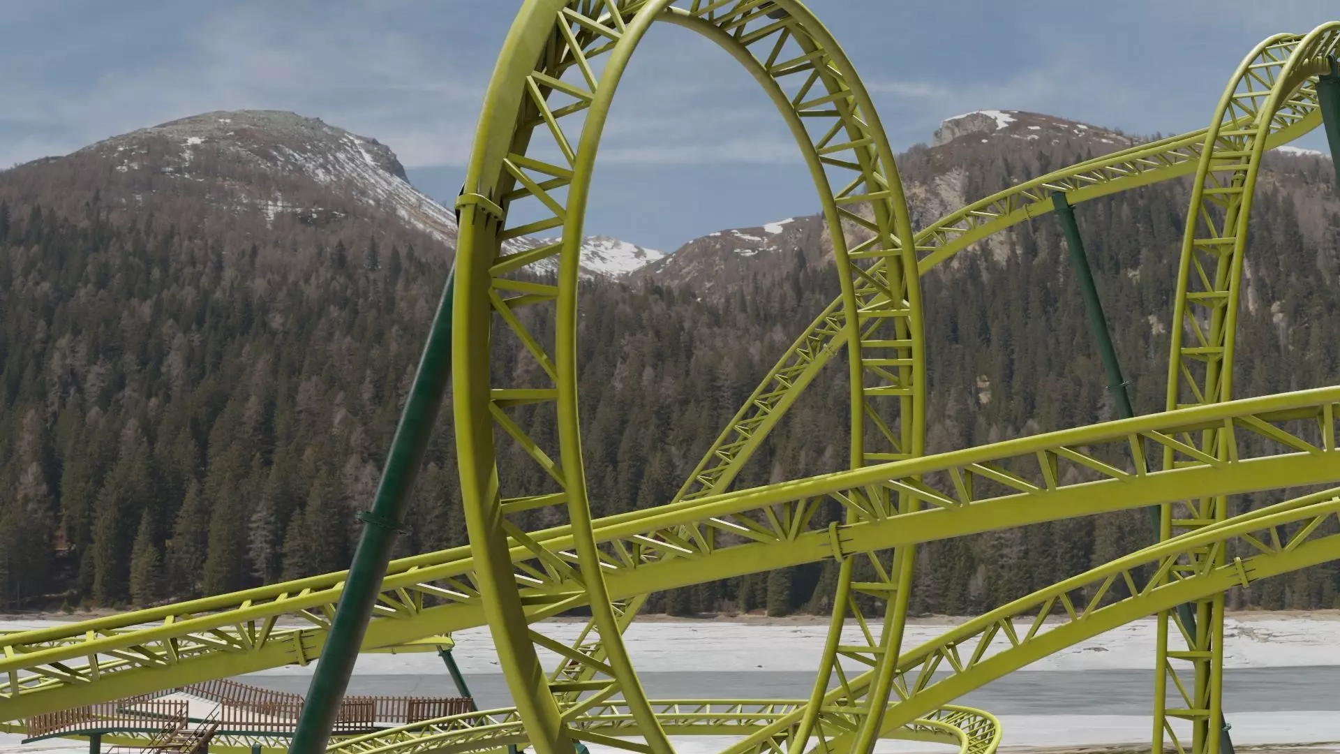 Rollercoaster  3D model_0