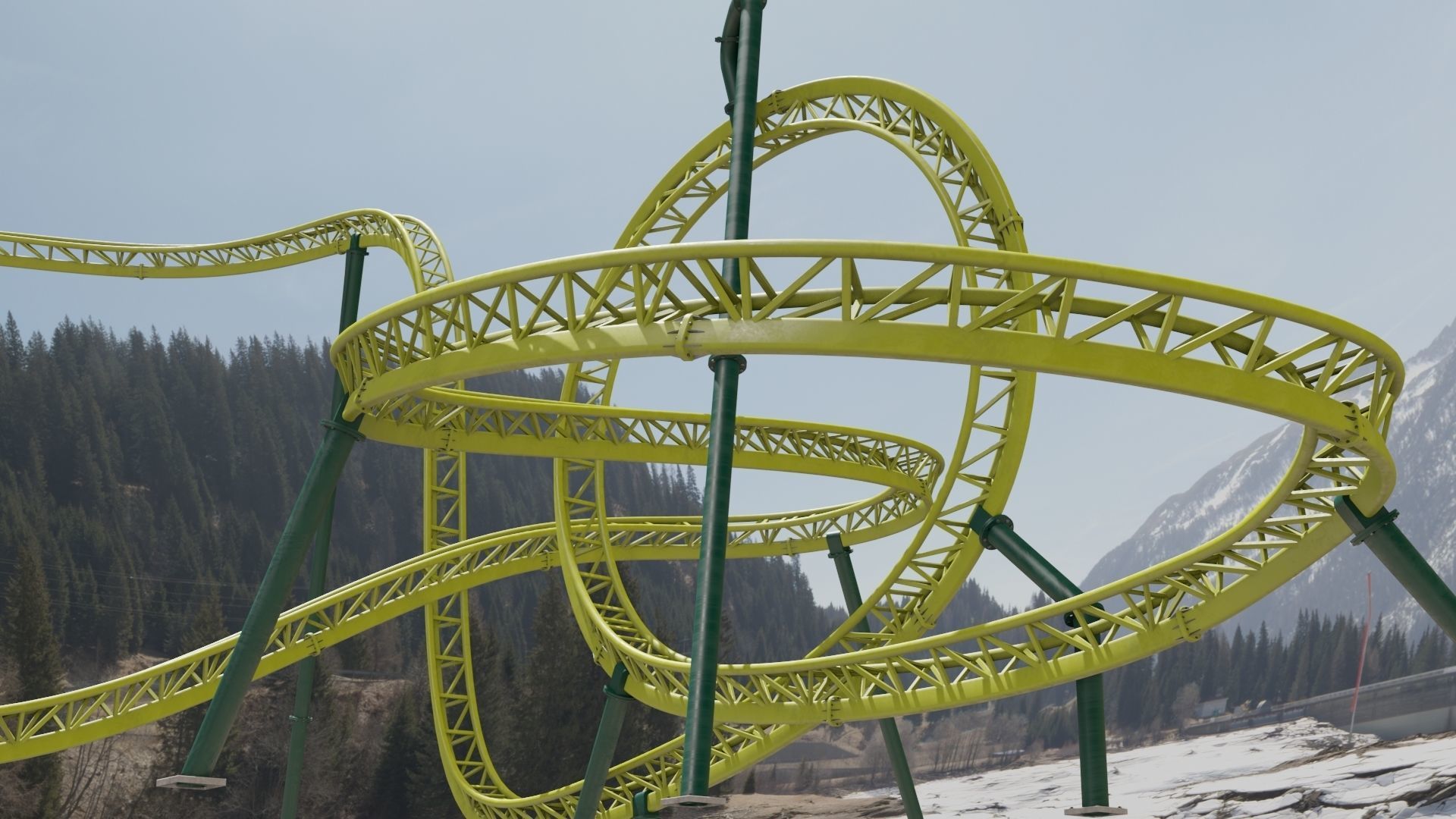 Rollercoaster  3D model_30