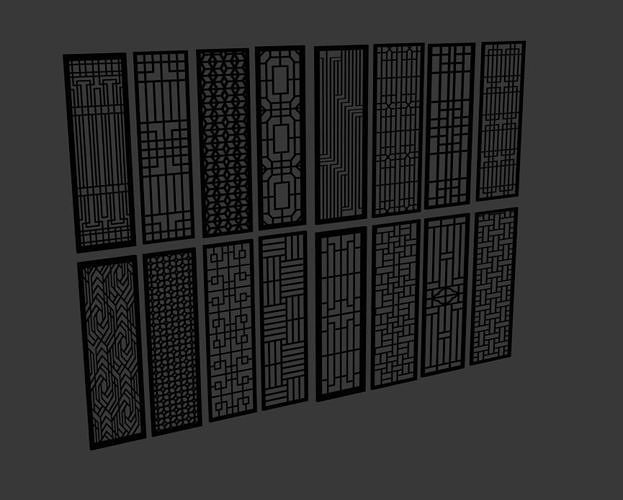 WALL PARTITIONS Free 3D model