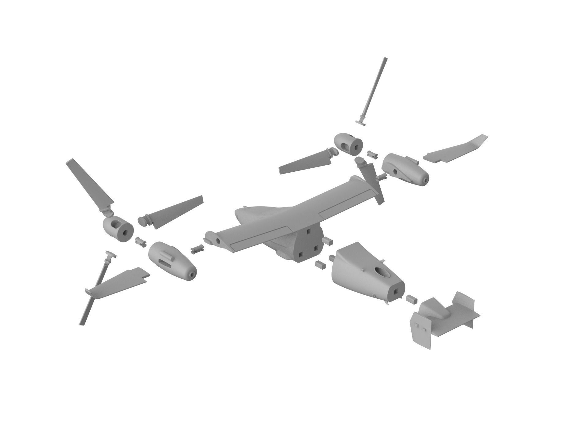 Bell 247 Vigilant 3D print model_4