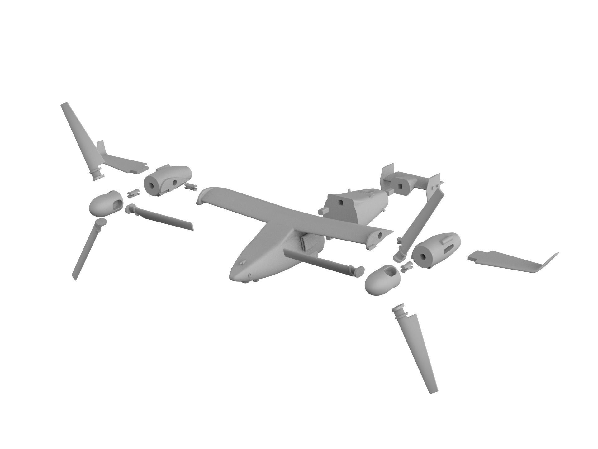 Bell 247 Vigilant 3D print model_3