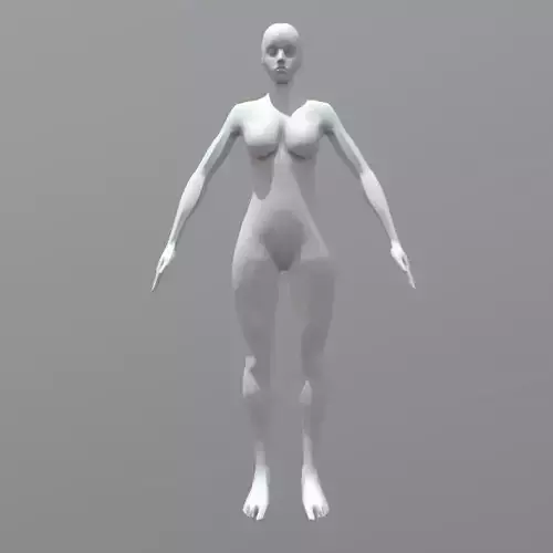 Low-Poly Female Body Low-poly 3D model