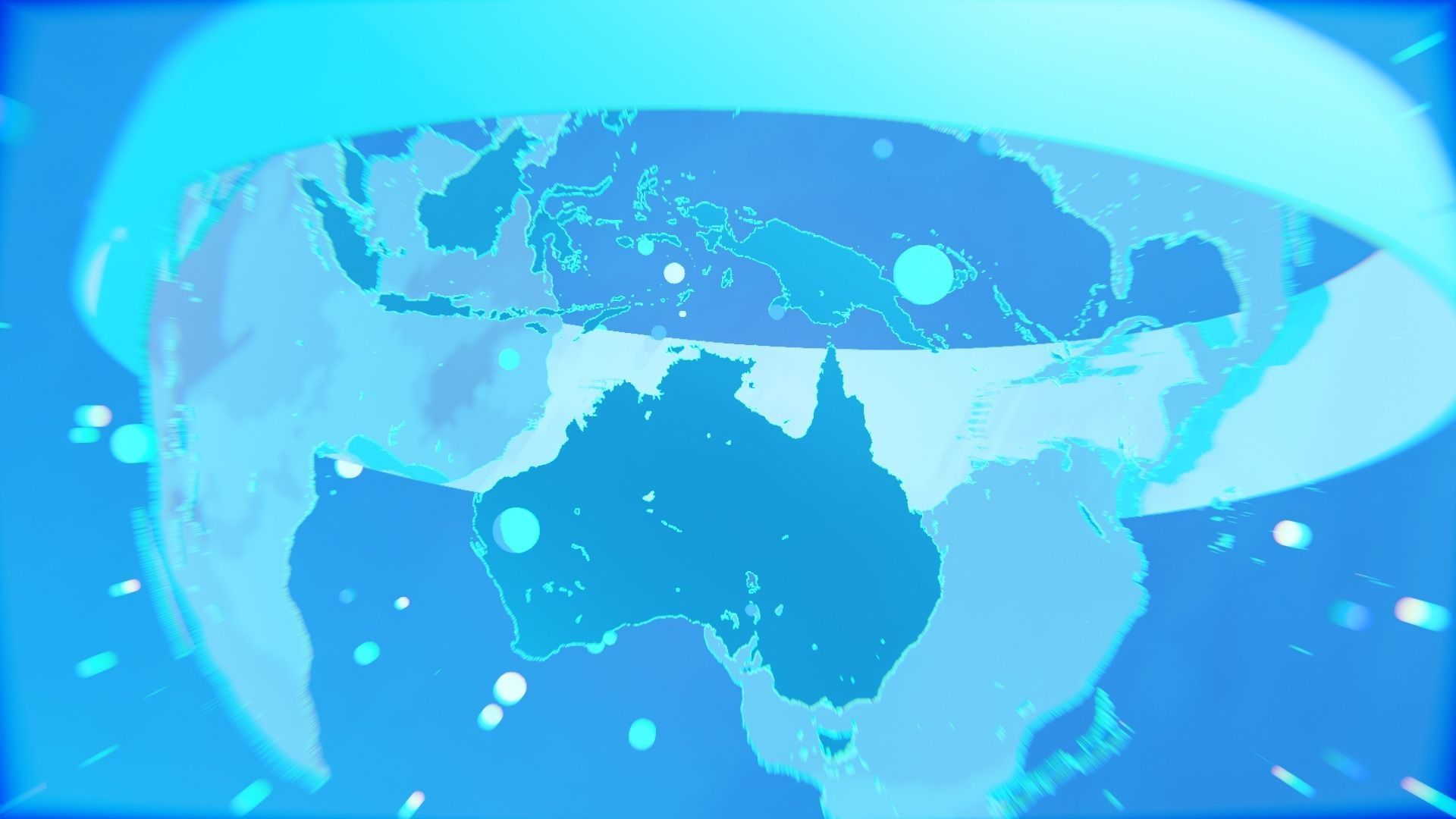 Earth planet solar system animation Low-poly 3D model_8