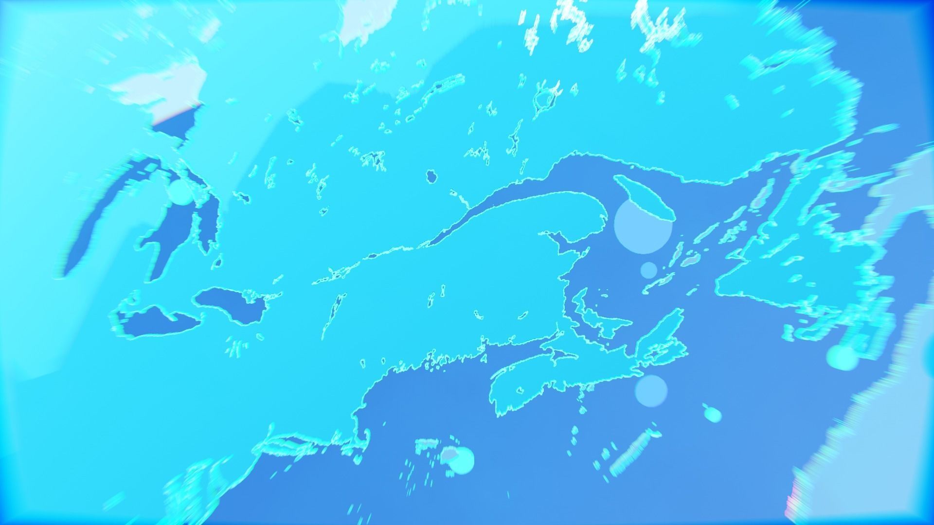 Earth planet solar system animation Low-poly 3D model_4