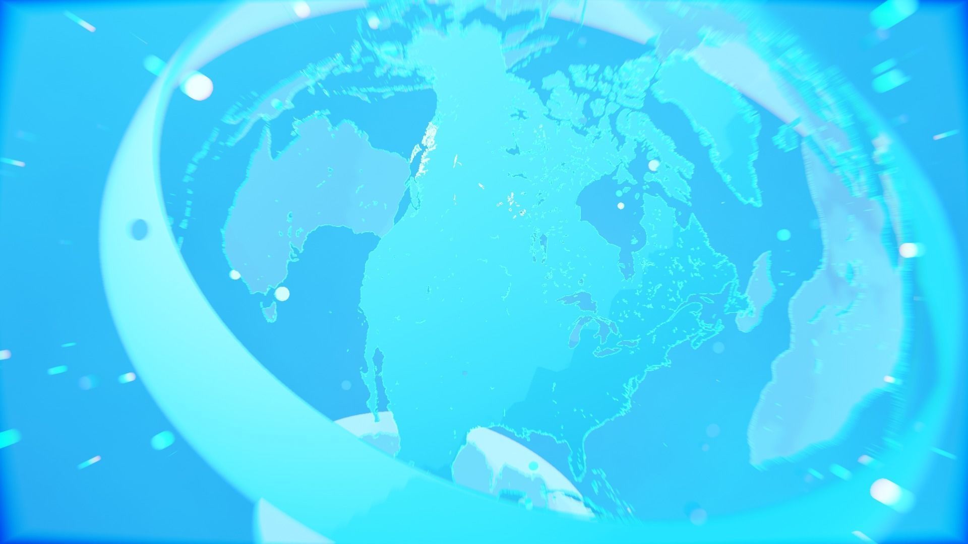 Earth planet solar system animation Low-poly 3D model_5