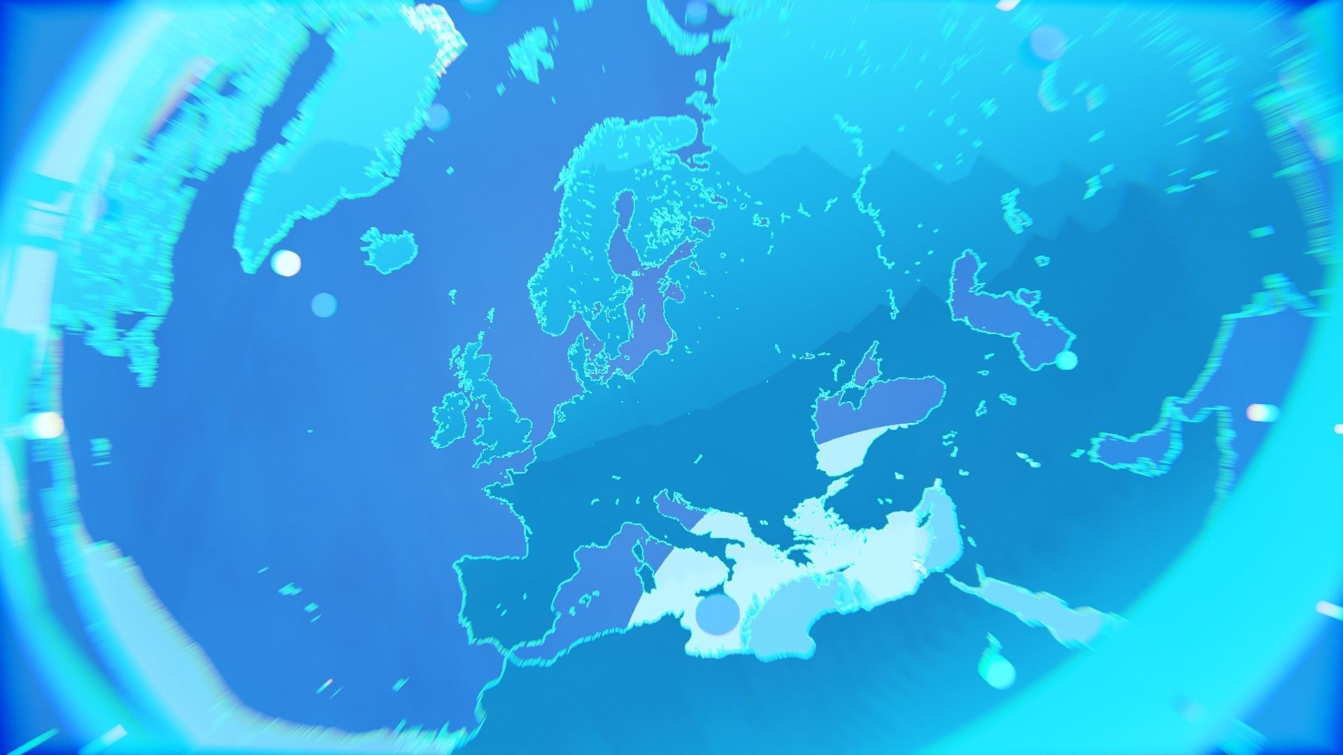 Earth planet solar system animation Low-poly 3D model_7