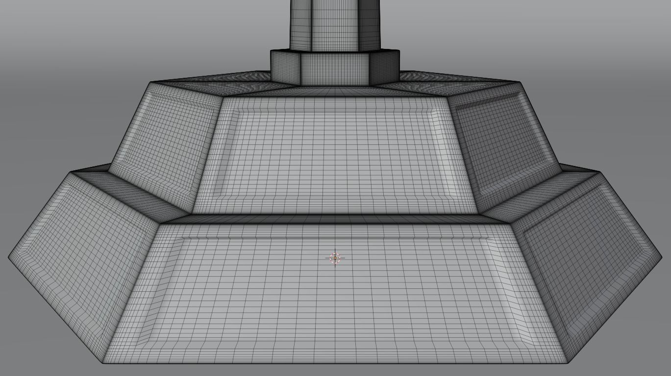 Menorah Gold 3D print model 3D model_11