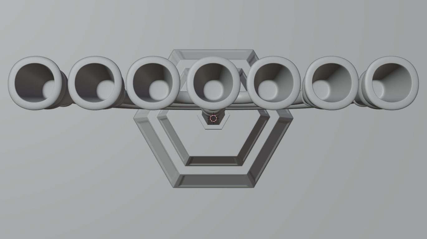 Menorah Gold 3D print model 3D model_6