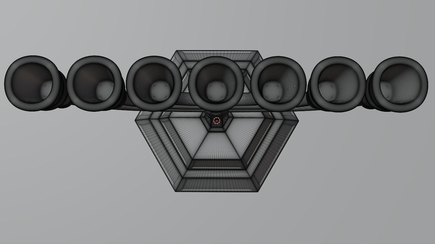 Menorah Gold 3D print model 3D model_10