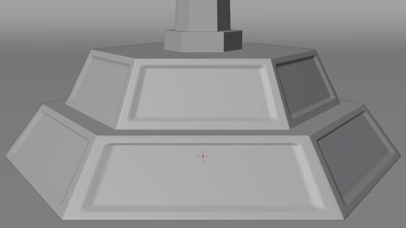 Menorah Gold 3D print model 3D model_7