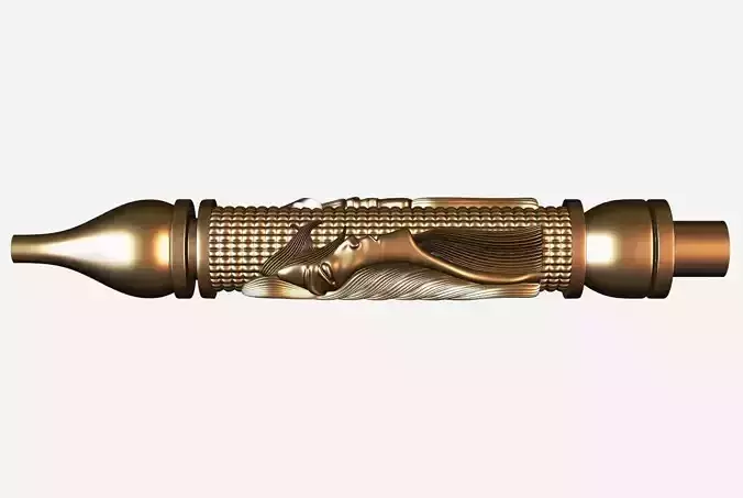 Carved hookah ornament for cnc 05