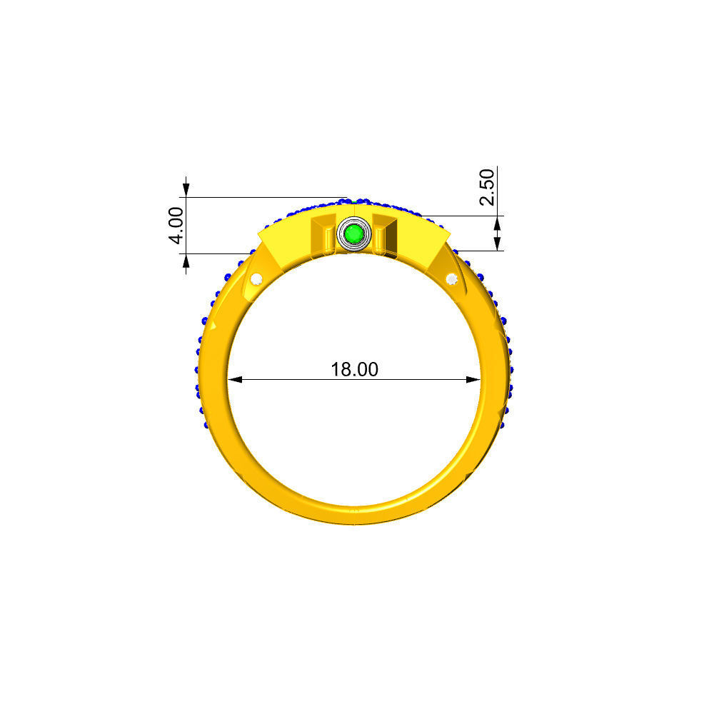 WATCH RING - JEWELRY 3D - AN-612 3D print model_9