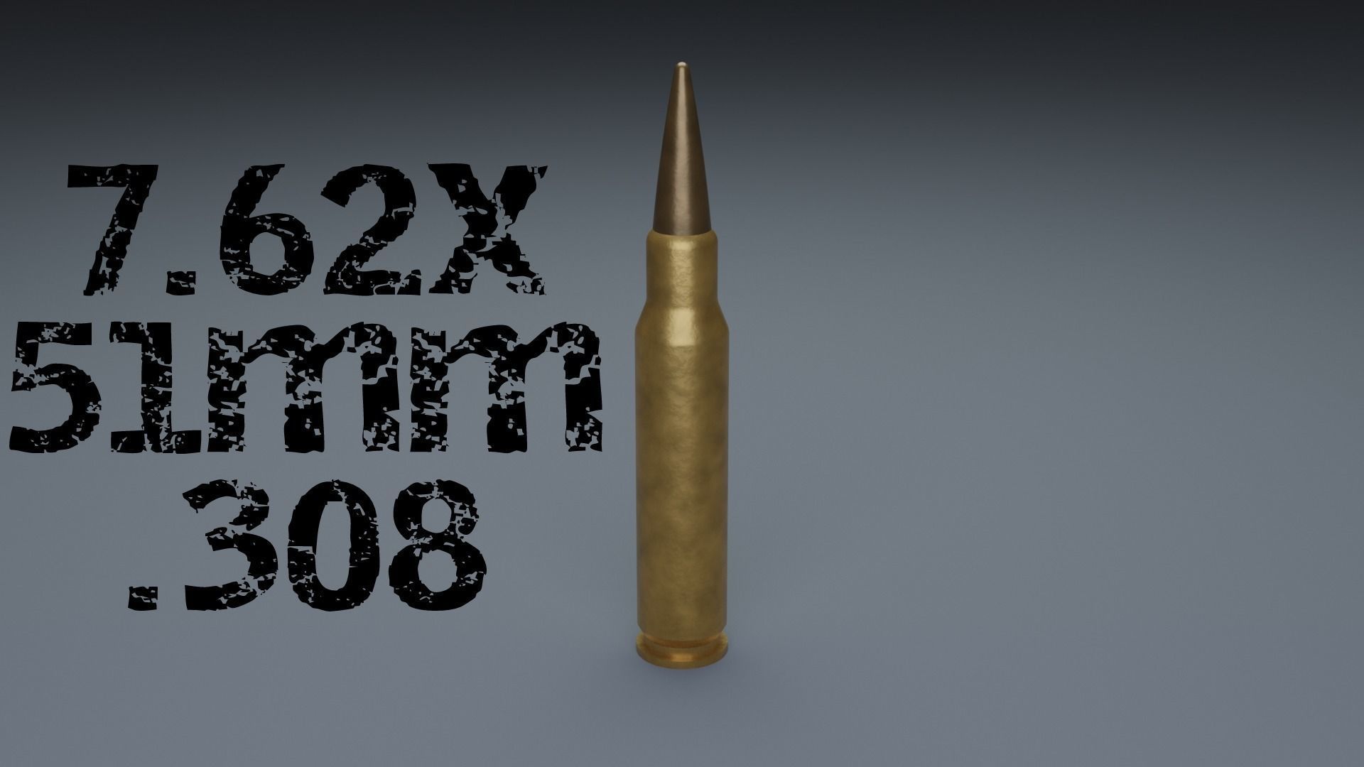 Common Bullet Types 3D model_8