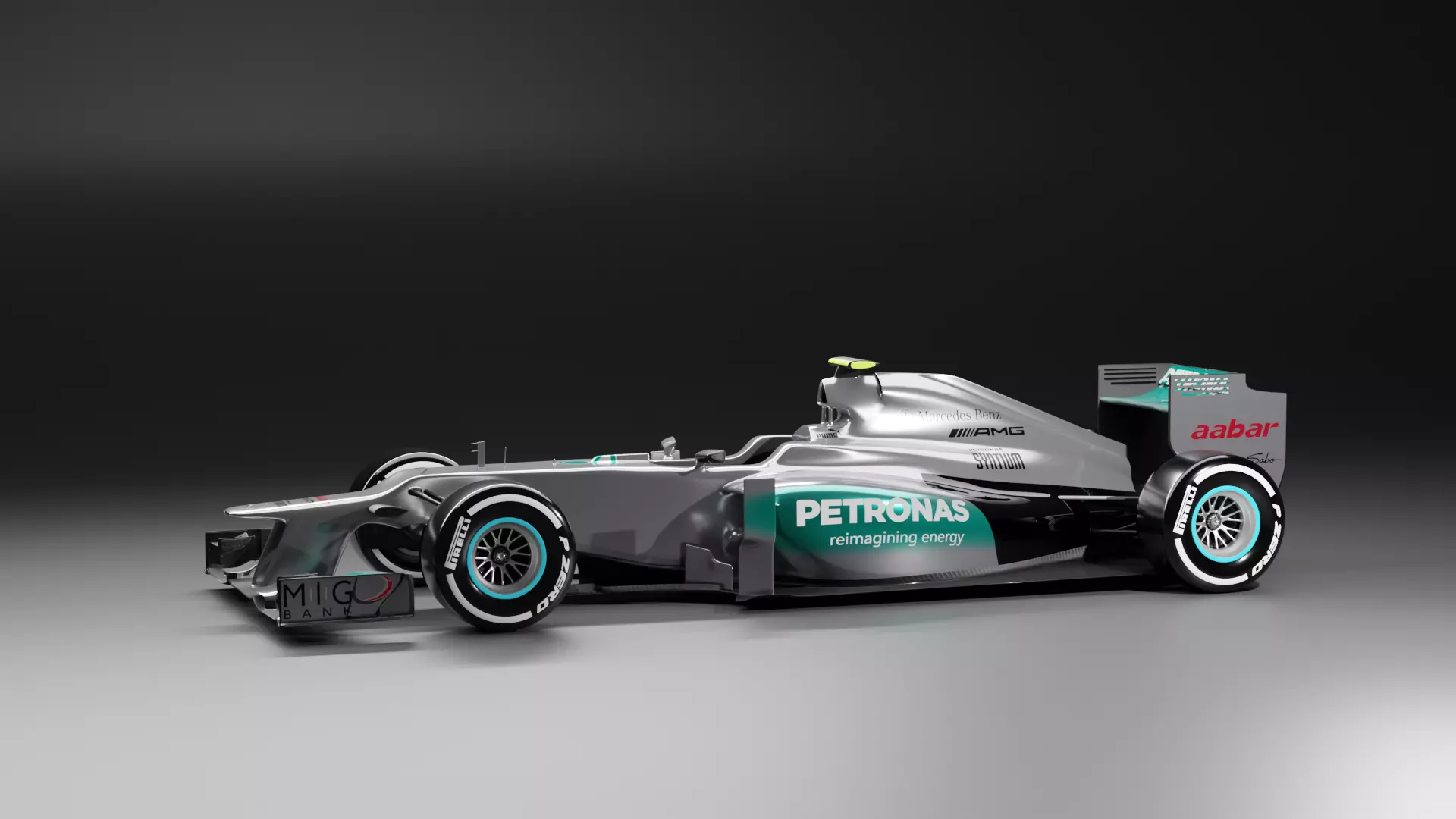 Mercedes F1 W03 2012 3D model
