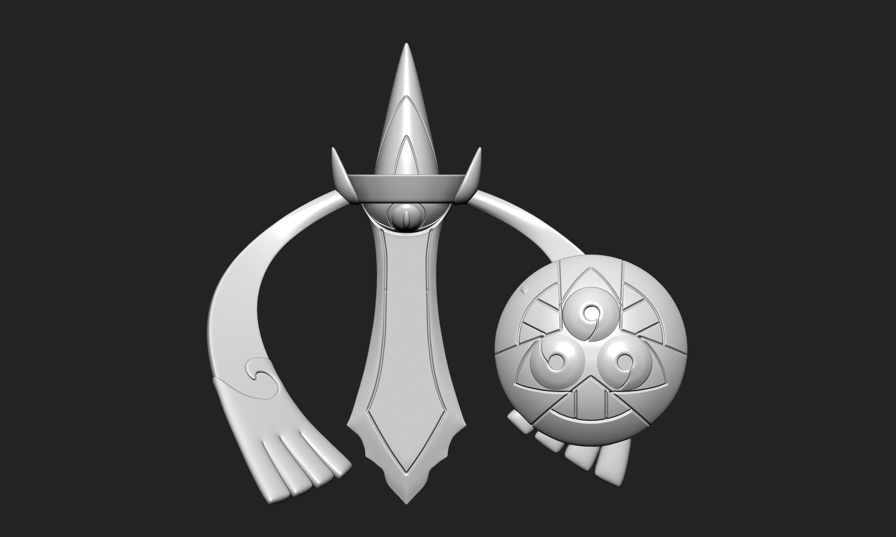 Pokemon - Aegislash with 2 poses 3D model 3D printable | CGTrader