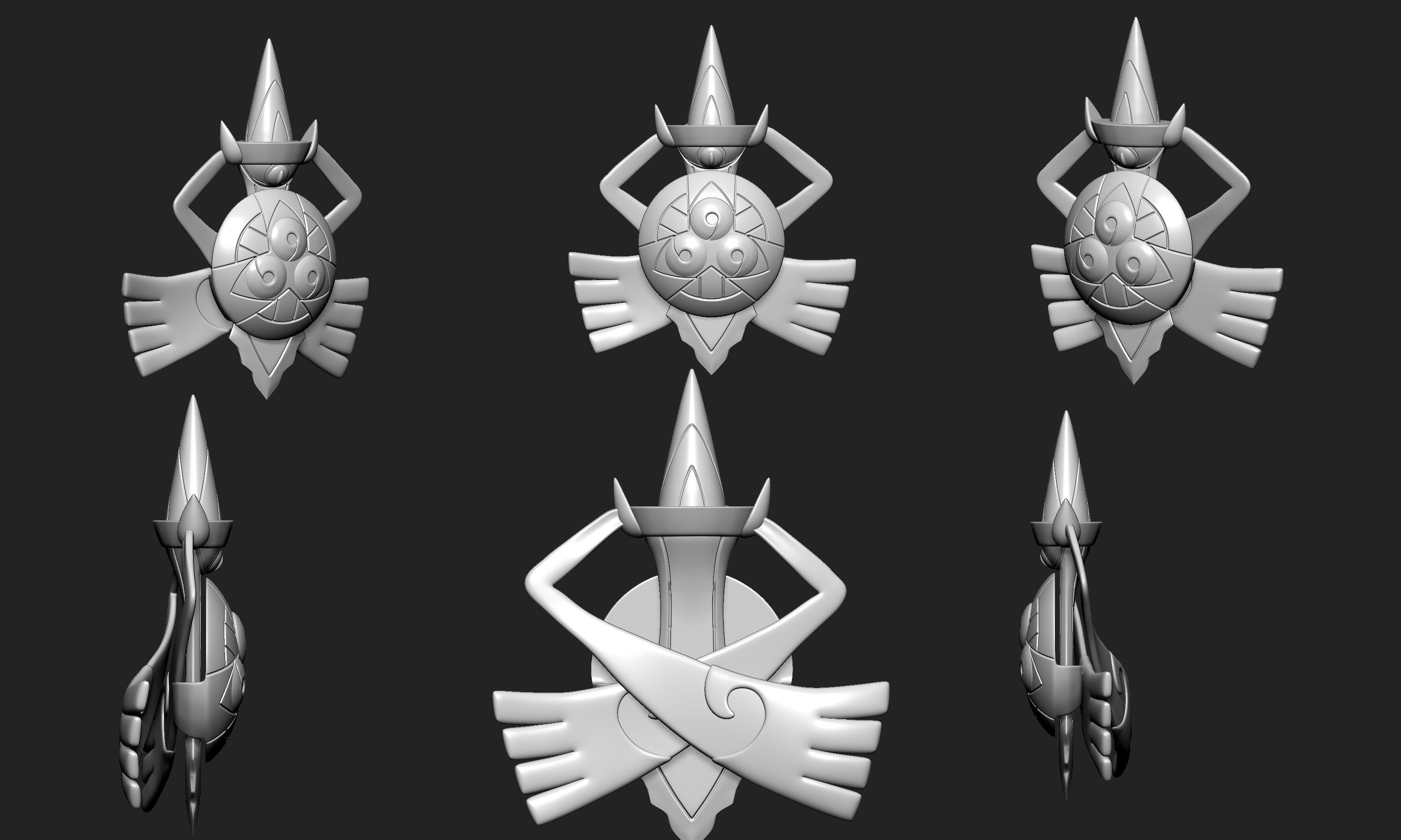 Pokemon - Aegislash with 2 poses 3D model 3D printable | CGTrader