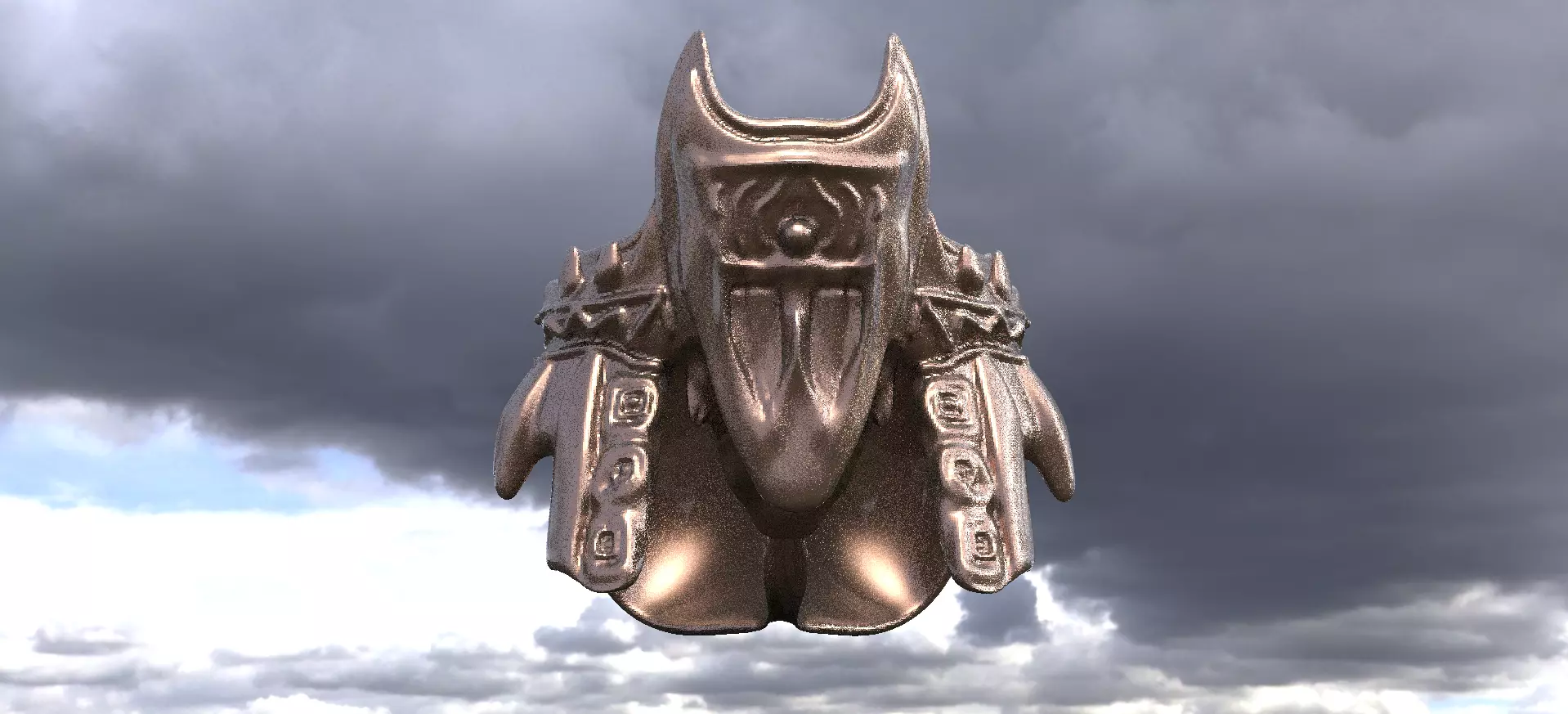 Anubis Statue Armour 1  3D model_0
