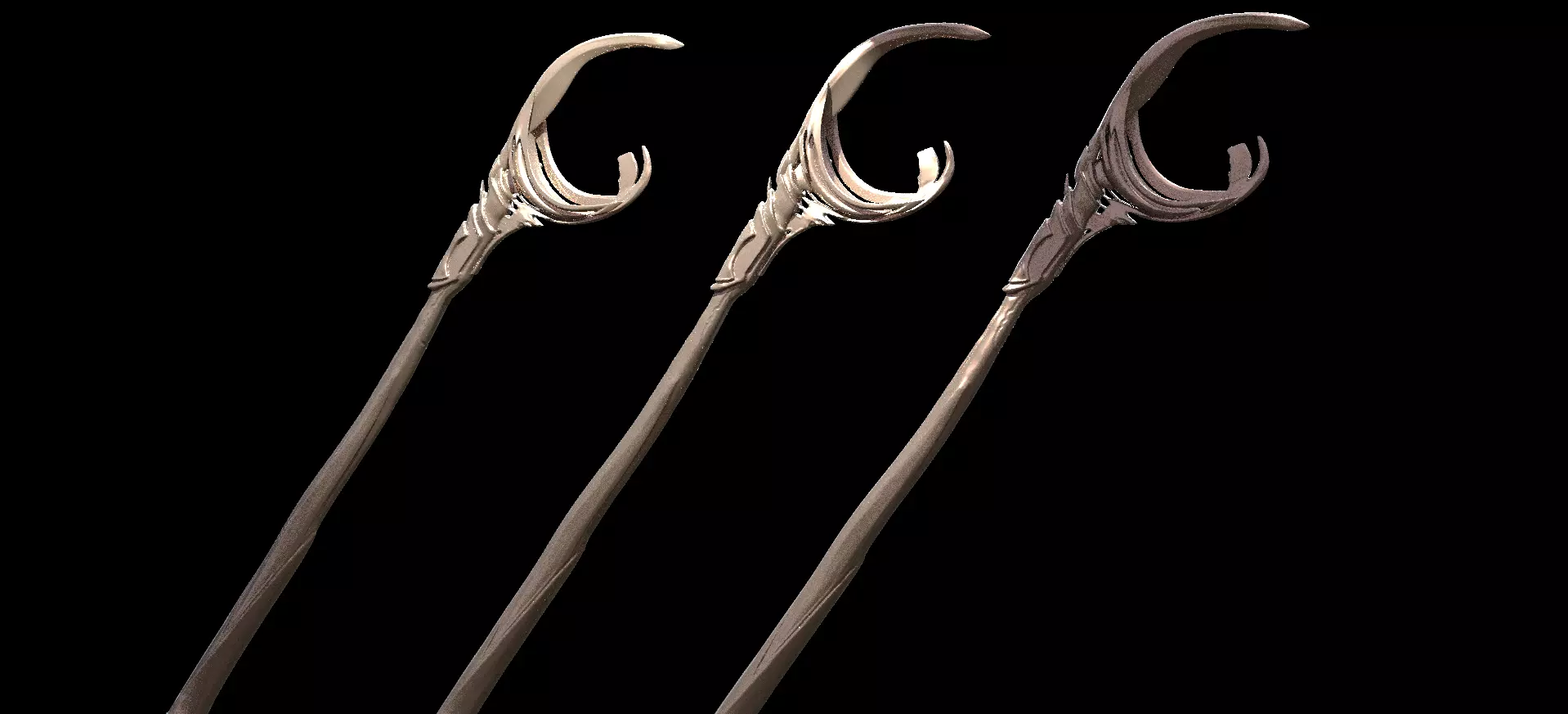 Anubis staff 1 3D model_0