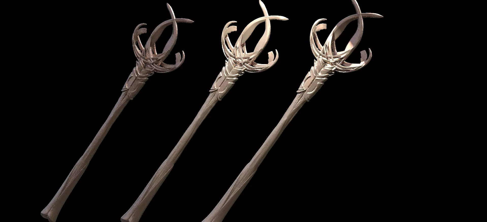 Anubis staff 2  3D model_0