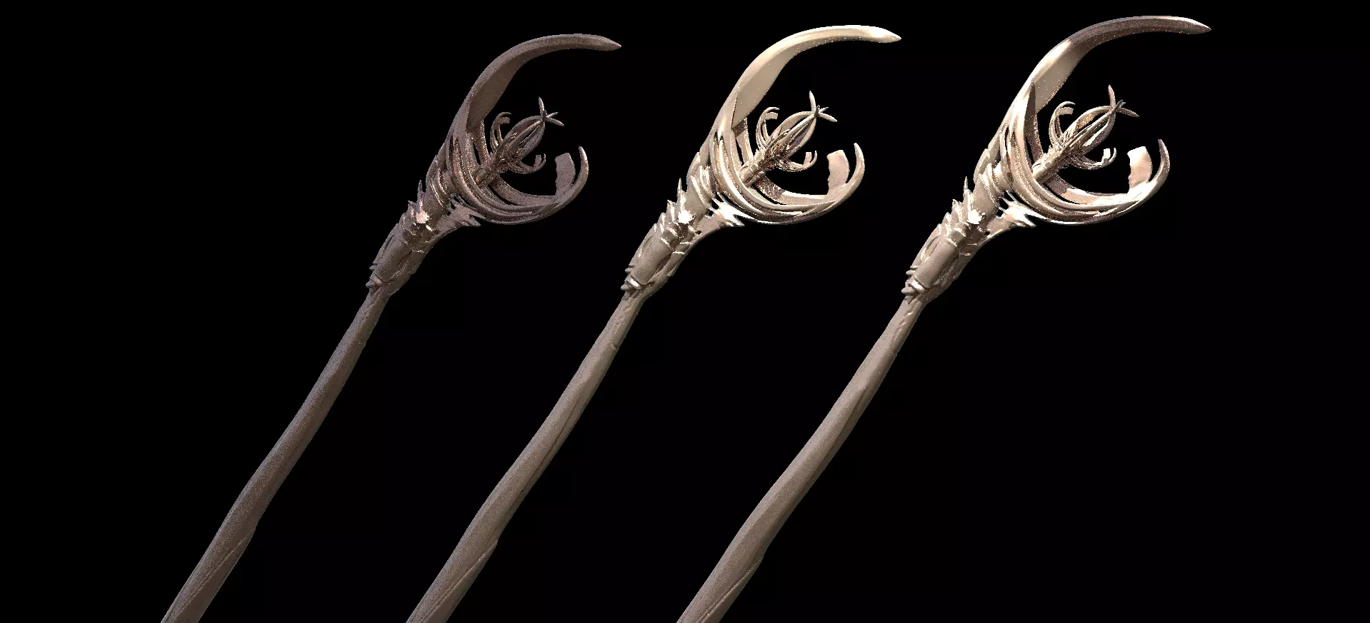 Anubis staff 3  3D model_0