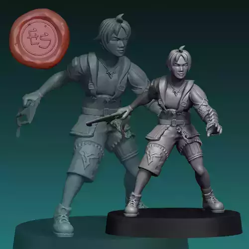 Tidus - Final Fanasy X - 32mm Miniature 3D print model