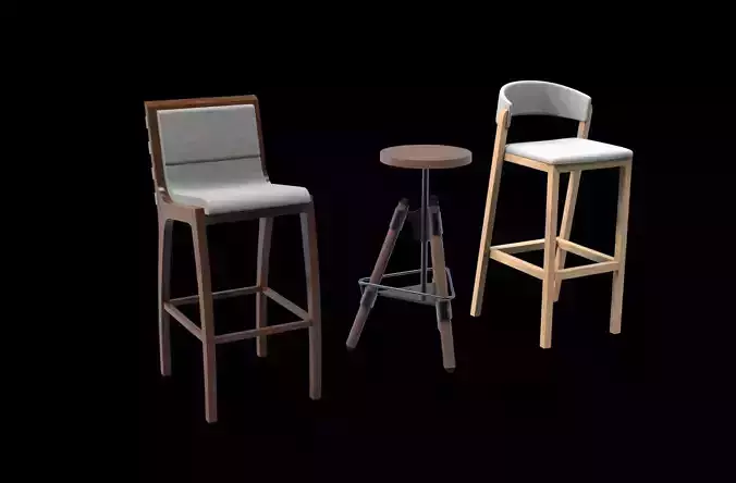 barstool 3d model modern 3D model