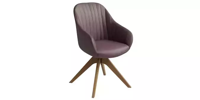 Faux Leather Accent Arm Chair