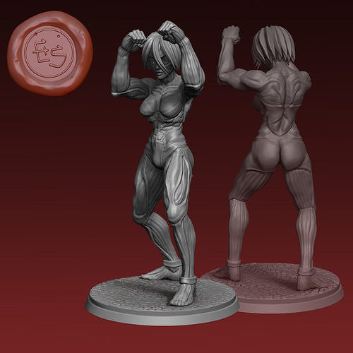 Female Titan - Attack on Titan - Table Top Miniature 3D print model