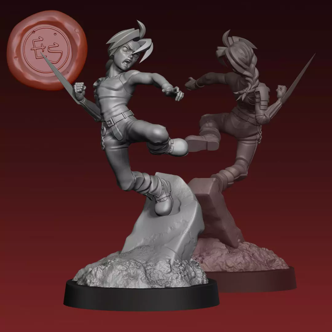 Edward Elric - Fullmetal Alchemist - 32mm Miniature 3D print model_0