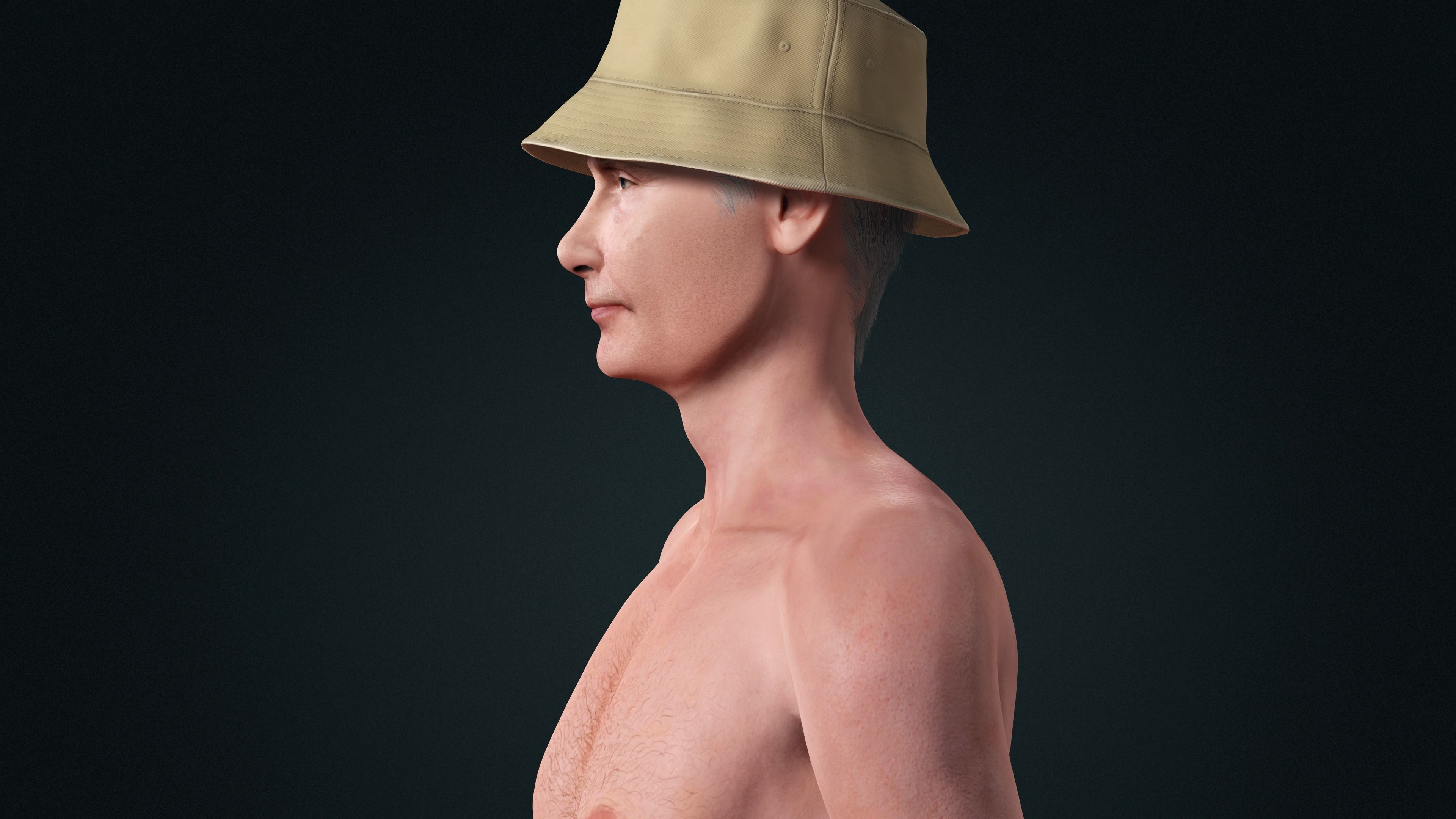 Vladimir Putin Character Low-poly 3D model_4