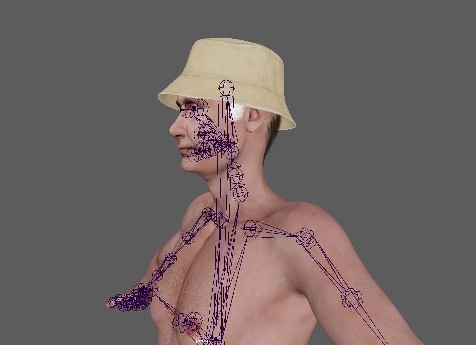 Vladimir Putin Character Low-poly 3D model_11