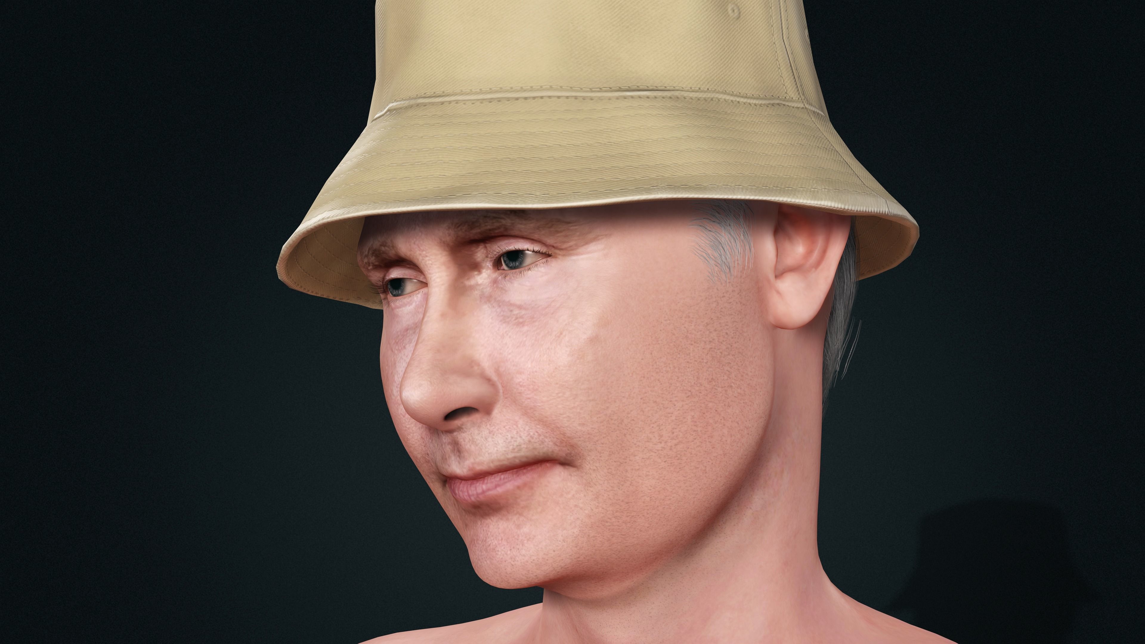 Vladimir Putin Character Low-poly 3D model_7