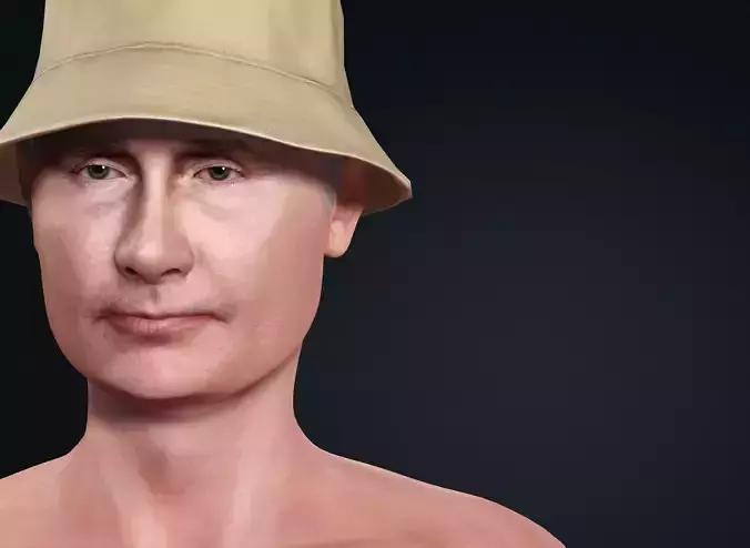 Vladimir Putin Character Low-poly 3D model
