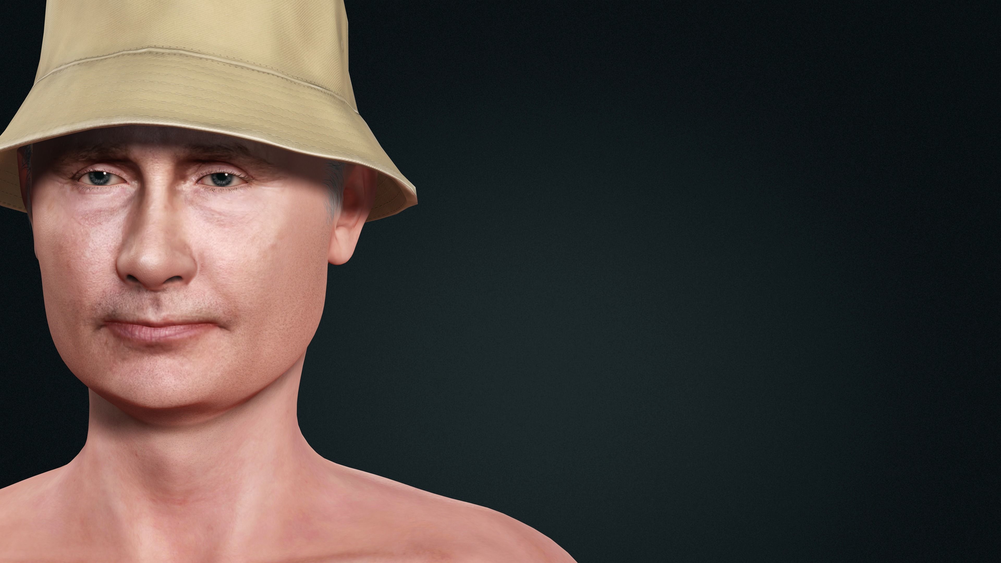 Vladimir Putin Character Low-poly 3D model_1