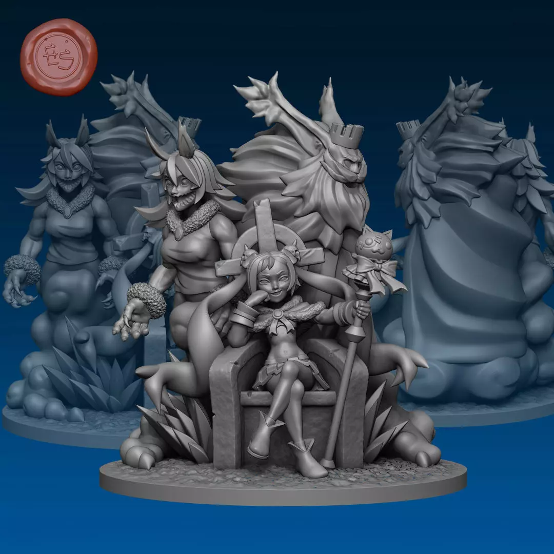 Majorita - Disgaea - 32mm Diorama 3D print model_0