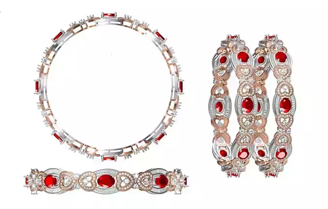 Women Bangle Bracelet STL JCD Details