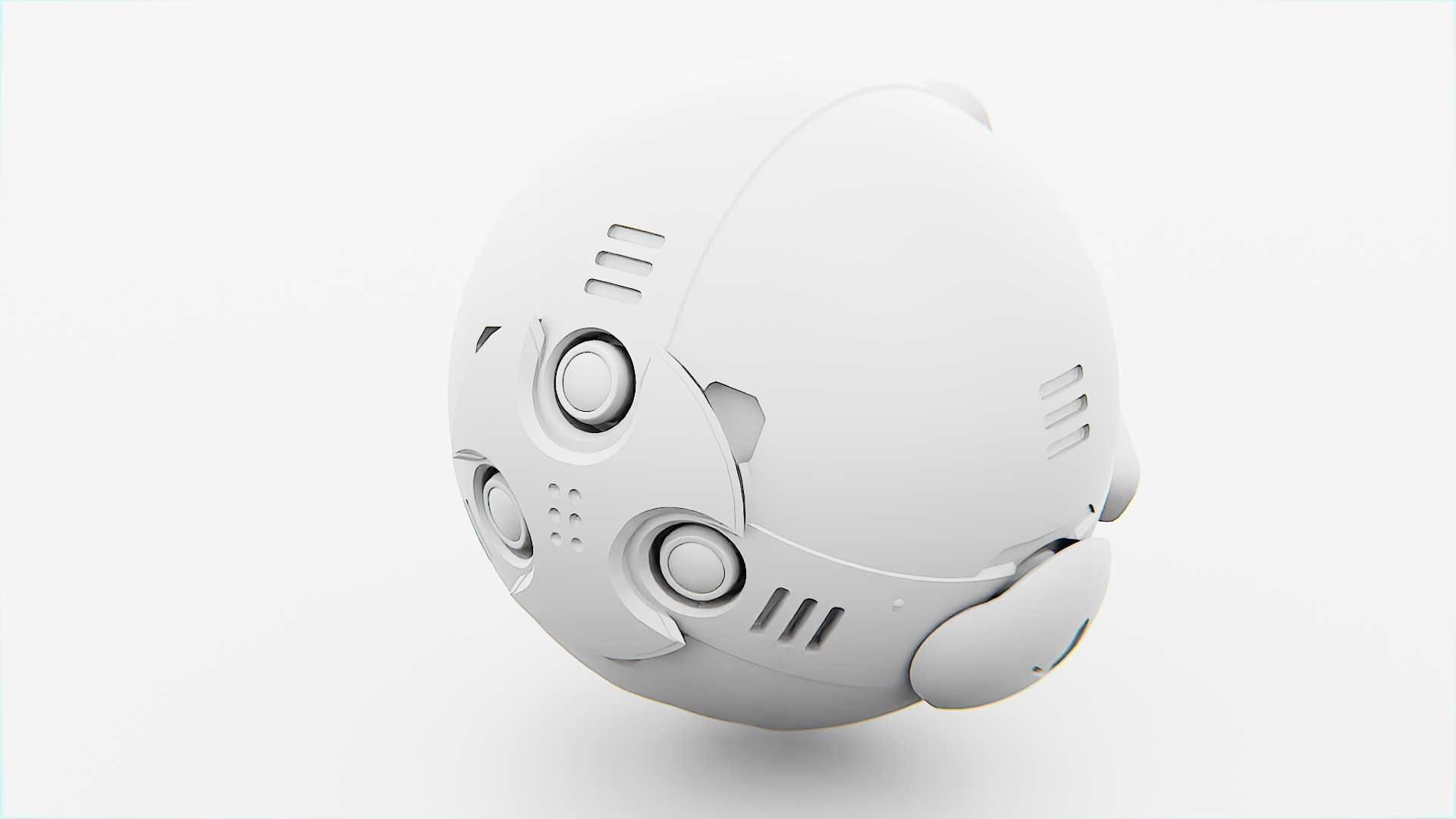 BALL DROID F-200 RIGGED - ANIMATED 3D model_31