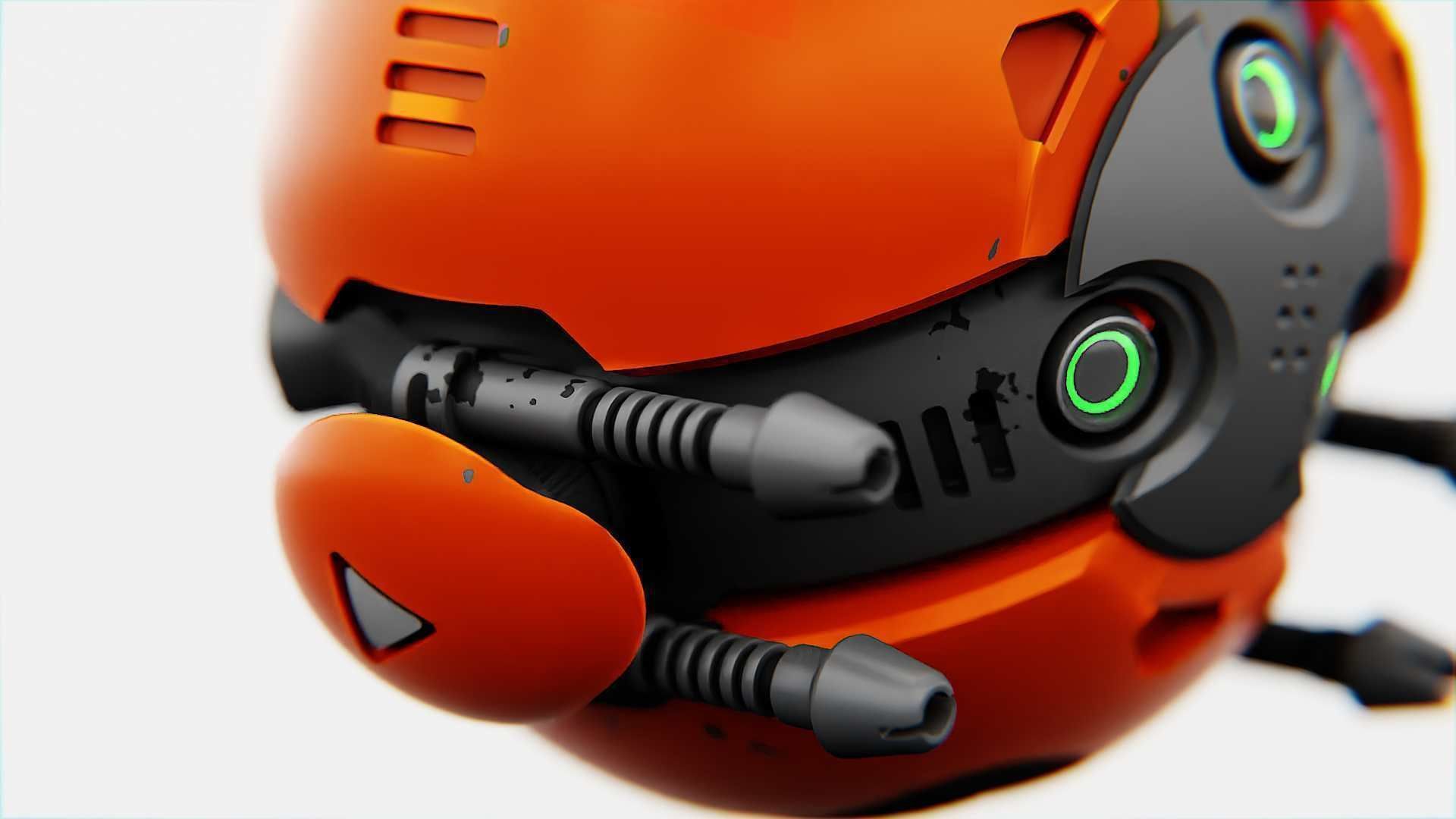 BALL DROID F-200 RIGGED - ANIMATED 3D model_20