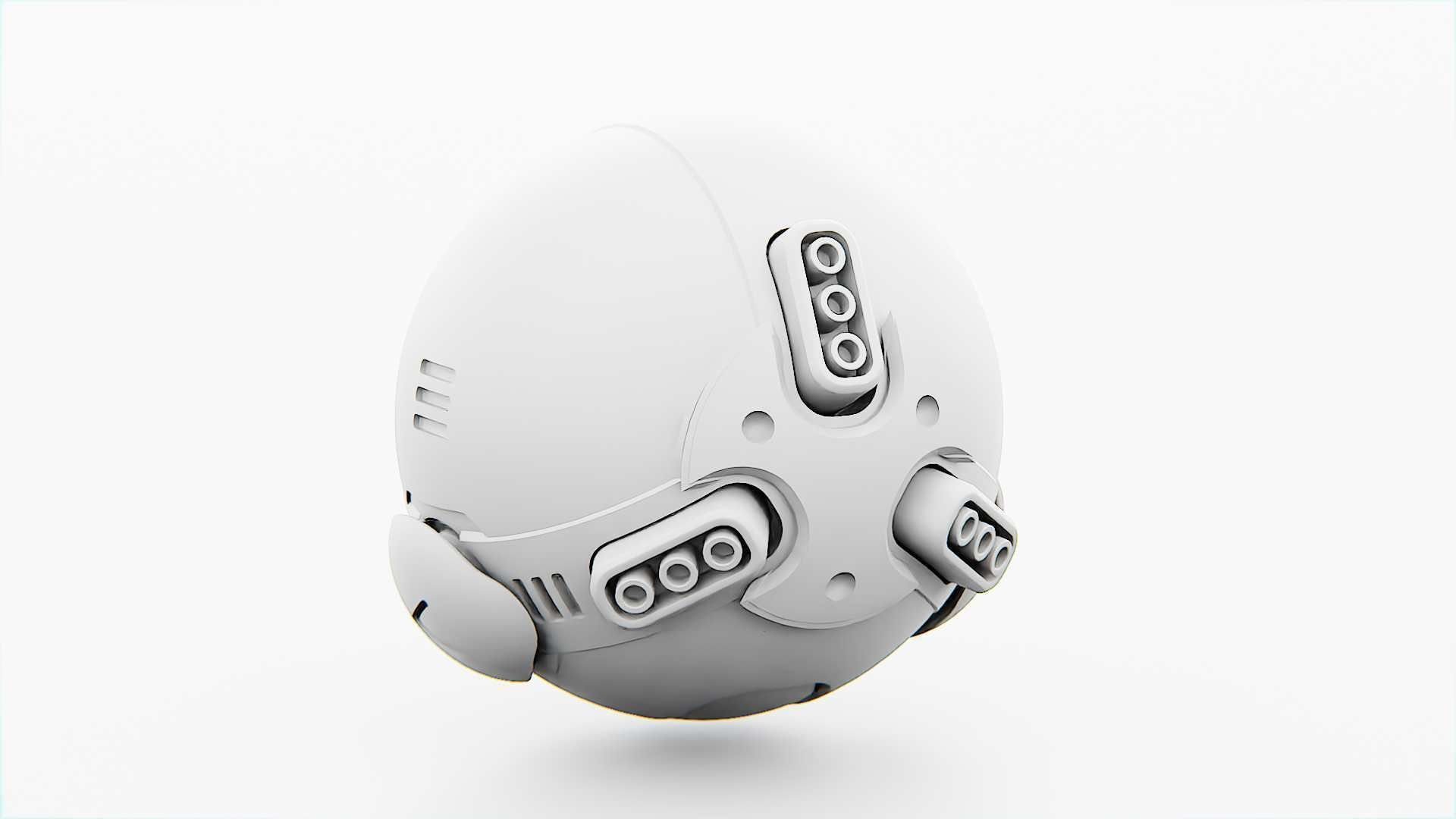 BALL DROID F-200 RIGGED - ANIMATED 3D model_33