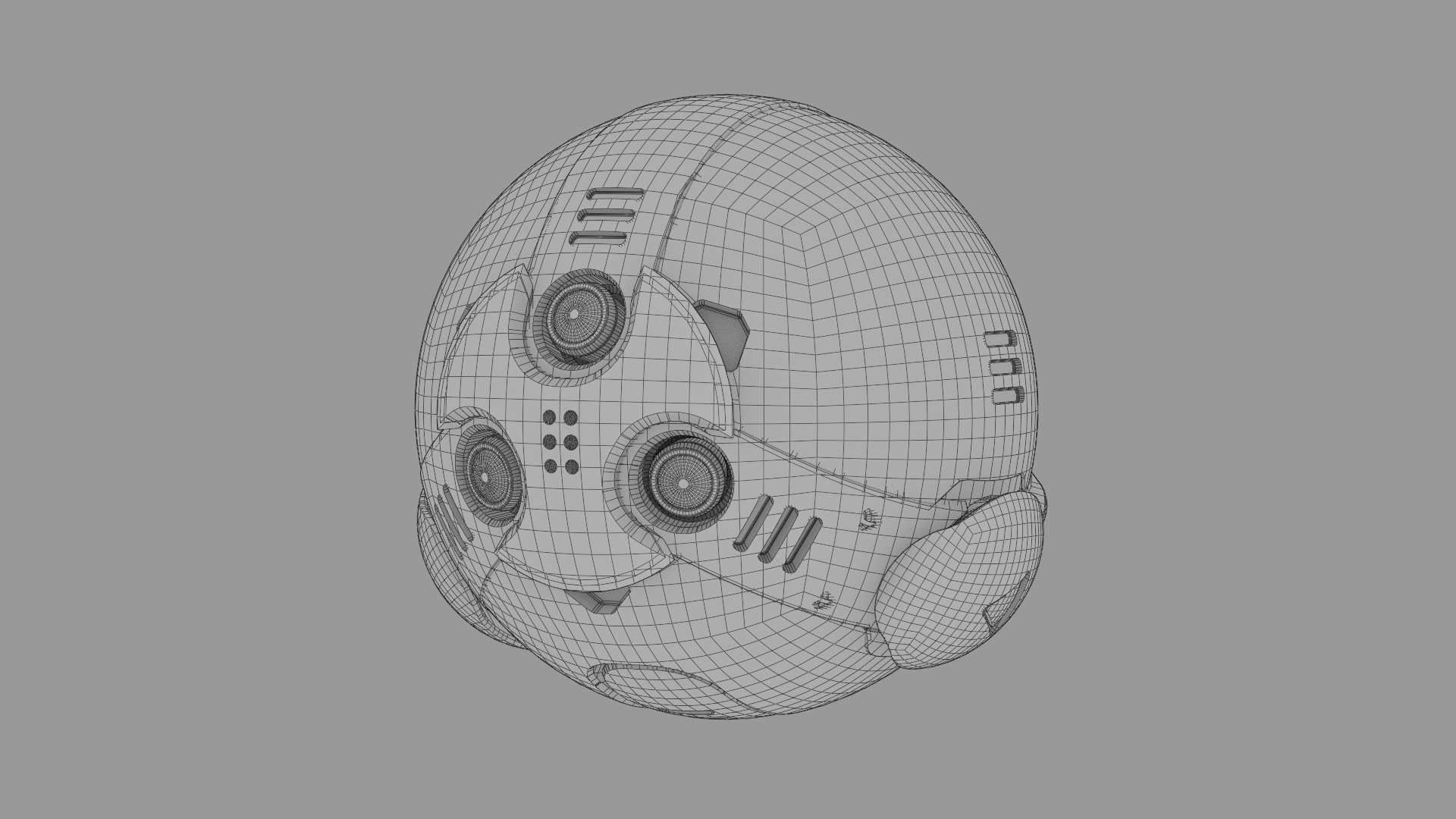 BALL DROID F-200 RIGGED - ANIMATED 3D model_37