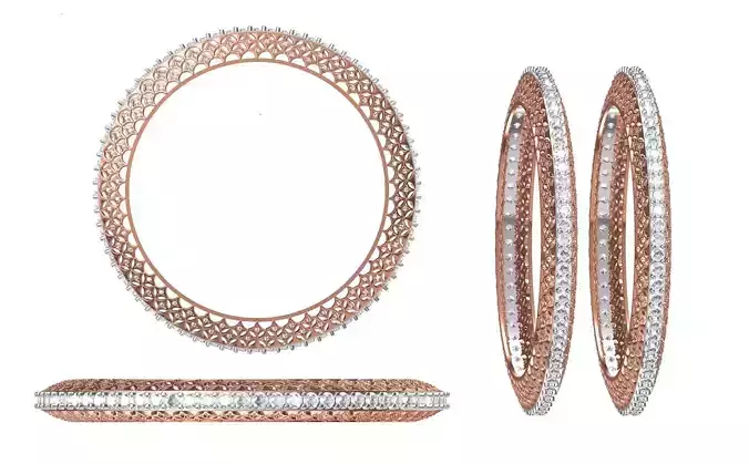 Women Bangle Bracelet STL JCD Details