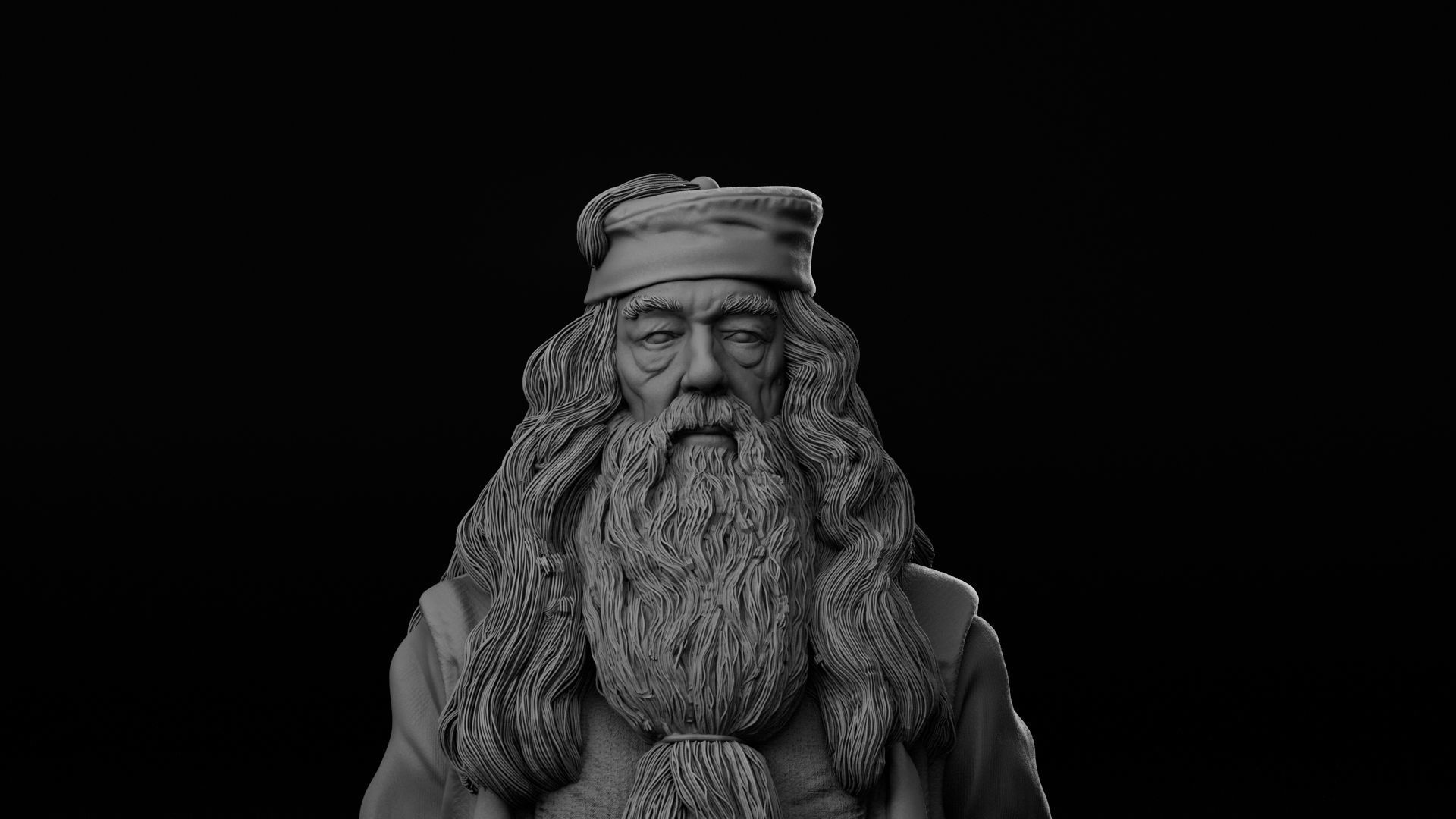 Michael Gambon - Albus Dumbledore - Harry Potter 3D print model_14