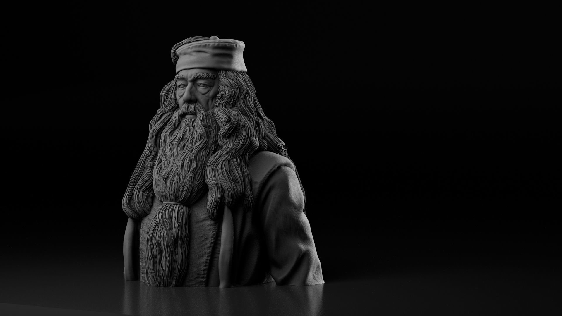 Michael Gambon - Albus Dumbledore - Harry Potter 3D print model_2