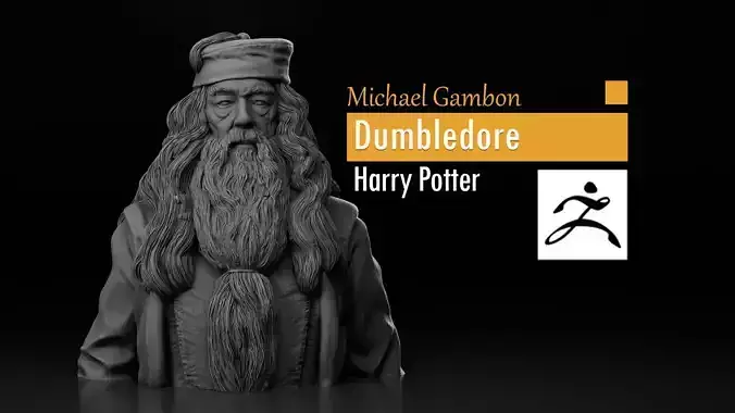 Michael Gambon - Albus Dumbledore - Harry Potter 3D print model