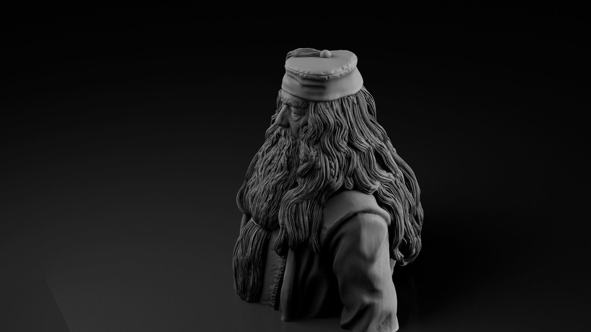 Michael Gambon - Albus Dumbledore - Harry Potter 3D print model_13